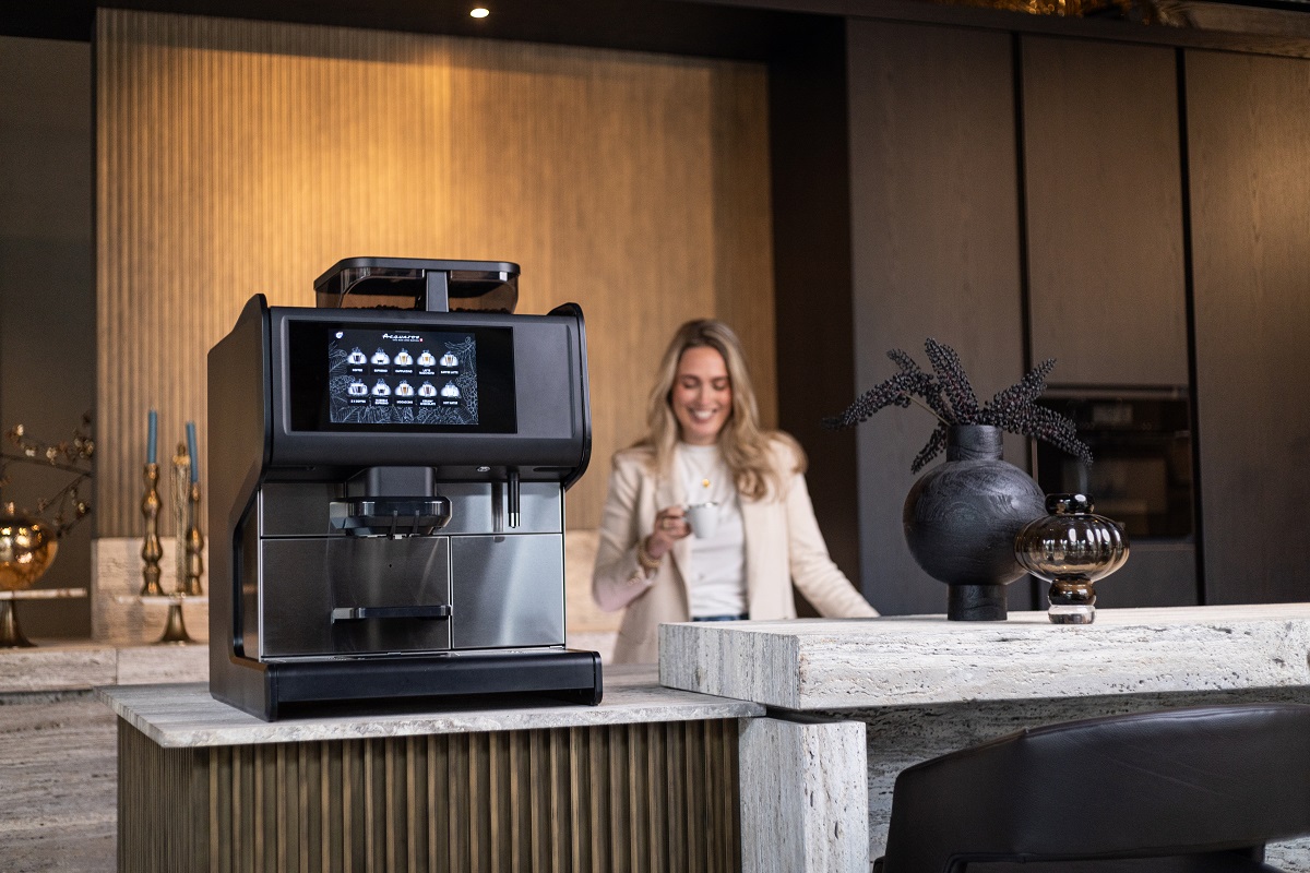 Koffiemachine met vijf aparte modules